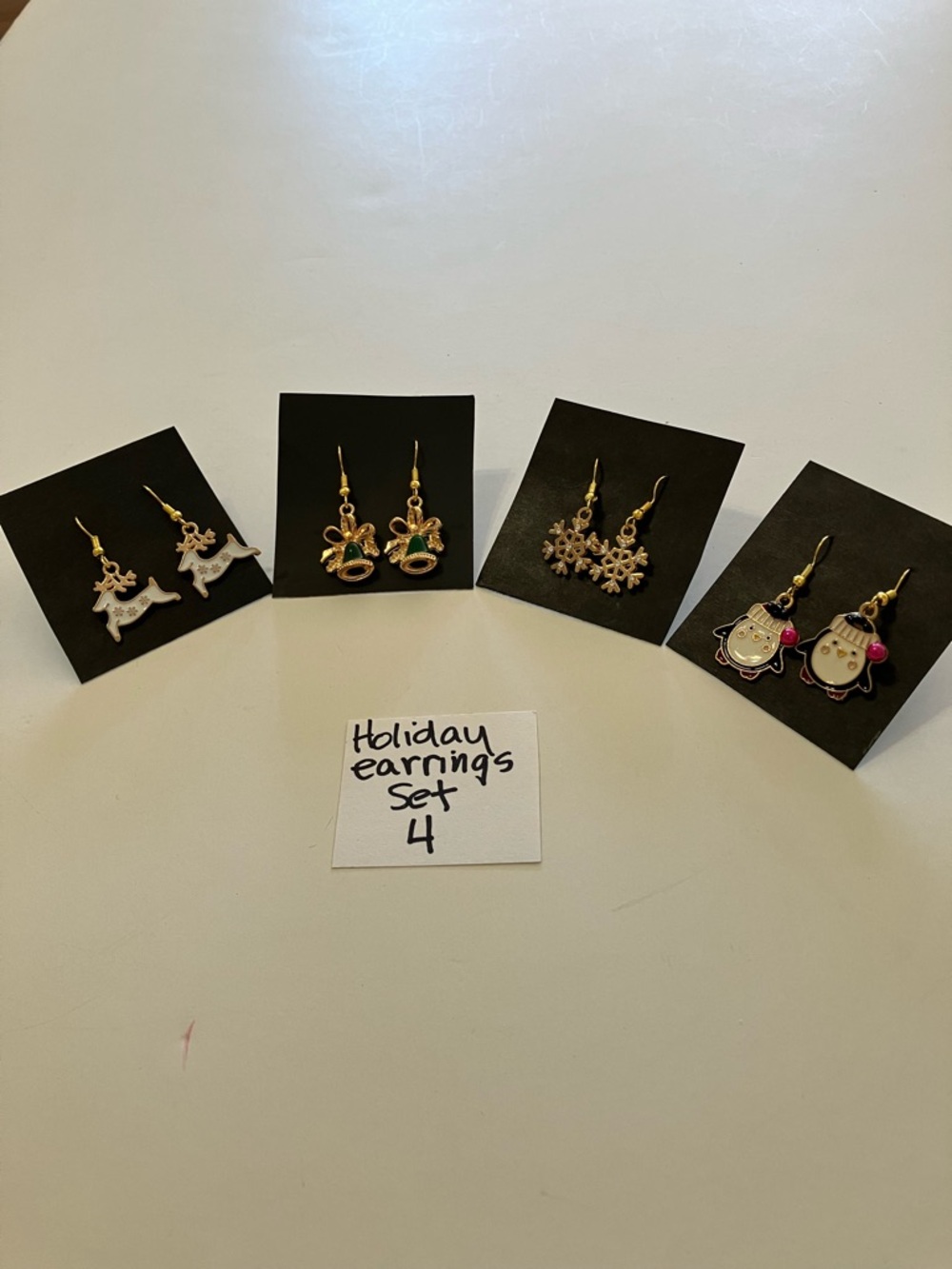 Fun New Enamel Holiday Earrings Set 4